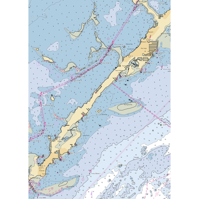 Popps Motel & Marina (Islamorada, FL) NOAA Chart  Gaming Mouse Pad