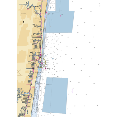 Port 32 Lighthouse Point (Pompano Beach, FL) NOAA Chart  Gaming Mouse Pad