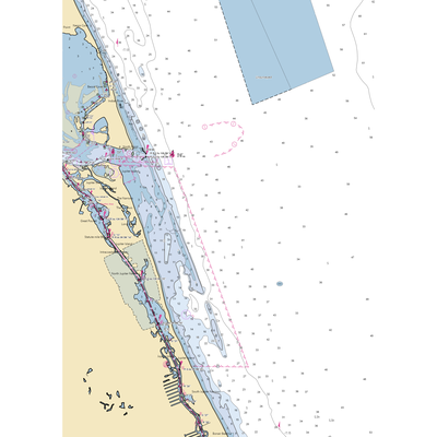 Fish House Art Center & Marina (Stuart, FL) NOAA Chart  Gaming Mouse Pad