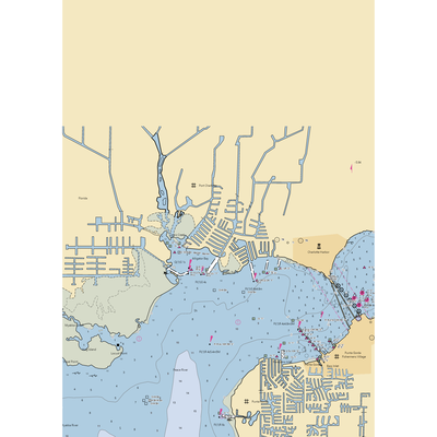 Charlotte Harbor Community Sailing Center (Port Charlotte, FL) NOAA Chart  Gaming Mouse Pad