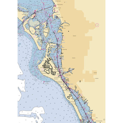 Field Club (Sarasota, FL) NOAA Chart  Gaming Mouse Pad