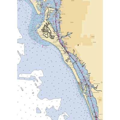 CBs Saltwater Outfitters (Sarasota, FL) NOAA Chart  Gaming Mouse Pad