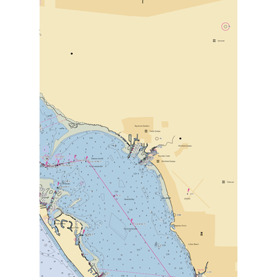 Sara Bay Marina (Bradenton, FL) NOAA Chart  Gaming Mouse Pad