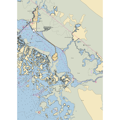 Chokoloskee Island Park and Marina (Everglades City, FL) NOAA Chart  Gaming Mouse Pad