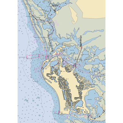 Snook Inn & Marina (Marco Island, FL) NOAA Chart  Gaming Mouse Pad