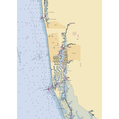 Naples Yacht Club (Naples, FL) NOAA Chart  Gaming Mouse Pad