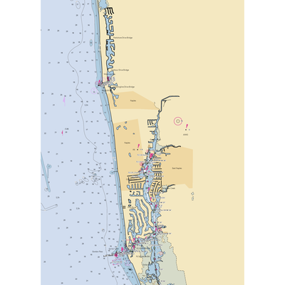 Naples Sailing and Yacht Club (Naples, FL) NOAA Chart  Gaming Mouse Pad