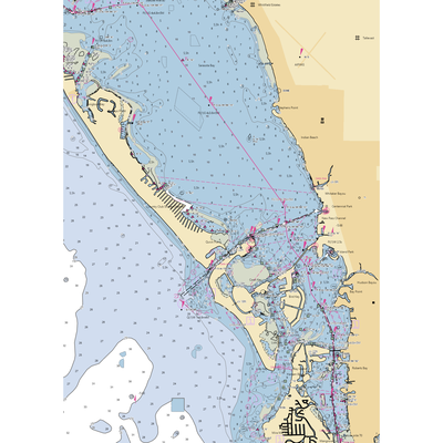 Sarasota Sailing Squadron (Sarasota, FL) NOAA Chart  Gaming Mouse Pad