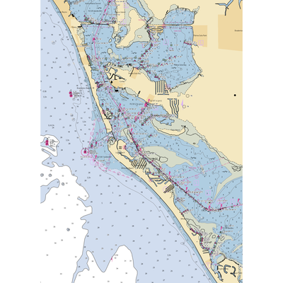 Shore Restaurant (Cortez, FL) NOAA Chart  Gaming Mouse Pad