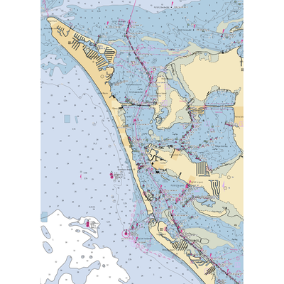 Cortez Village Marina (Cortez, FL) NOAA Chart  Gaming Mouse Pad