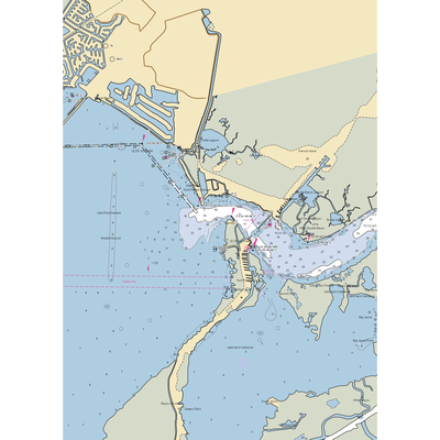 Pelican Pointe Marina (Slidell, LA) NOAA Chart  Gaming Mouse Pad