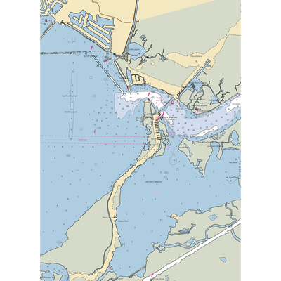 Lake Catherine Island Marina (Slidell, LA) NOAA Chart  Gaming Mouse Pad