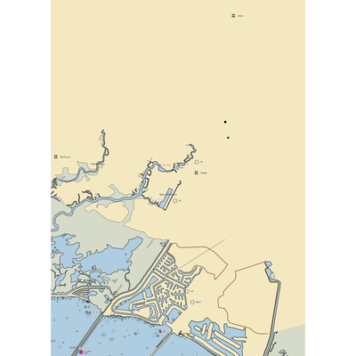 Bayou Liberty Marina (Slidell, LA) NOAA Chart  Gaming Mouse Pad