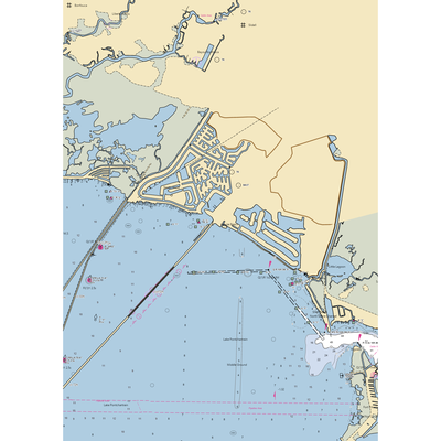 Tammany Yacht Club (Slidell, LA) NOAA Chart  Gaming Mouse Pad