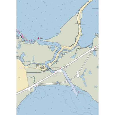 Rigolet's Marina (New Orleans, LA) NOAA Chart  Gaming Mouse Pad