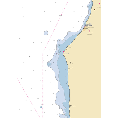 Point Clark Dock (Forestville, MI) NOAA Chart  Gaming Mouse Pad