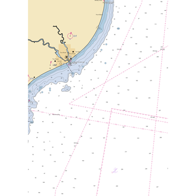 Manitowoc Marina (Manitowoc, WI) NOAA Chart  Gaming Mouse Pad