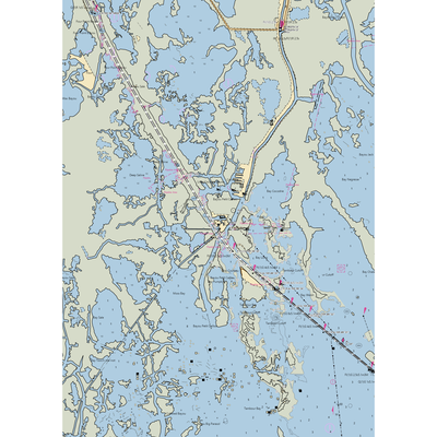 Point Cocodrie Inn (Dulac, LA) NOAA Chart  Gaming Mouse Pad