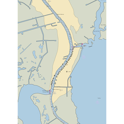 Joe's Landing (Metairie, LA) NOAA Chart  Gaming Mouse Pad