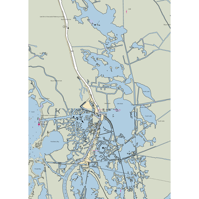 Bobby Lynn's Marina (Golden Meadow, LA) NOAA Chart  Gaming Mouse Pad