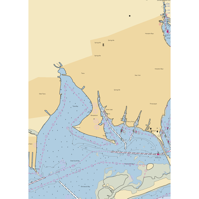 Ponquogue Power Sports Marina (Holtsville, NY) NOAA Chart  Gaming Mouse Pad