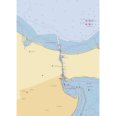 Shinnecock Canal County Marina (Holtsville, NY) NOAA Chart  Gaming Mouse Pad