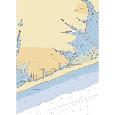 Shinnecock Yacht Club (Holtsville, NY) NOAA Chart  Gaming Mouse Pad