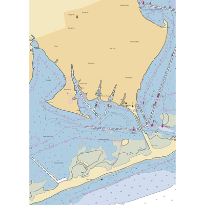 Hampton Bays Yacht Club (Holtsville, NY) NOAA Chart  Gaming Mouse Pad