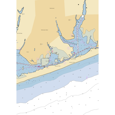 Surfside 3 West Hampton (Holtsville, NY) NOAA Chart  Gaming Mouse Pad