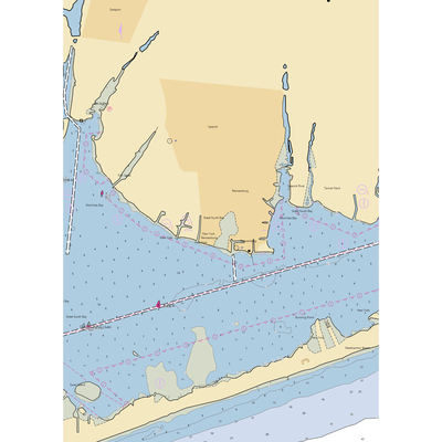 Westhampton Yacht Squadron (Holtsville, NY) NOAA Chart  Gaming Mouse Pad