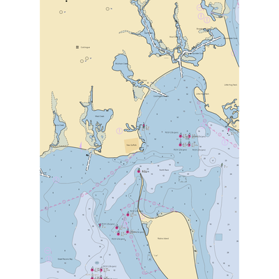 Shagwong Marina—New Suffolk (Holtsville, NY) NOAA Chart  Gaming Mouse Pad