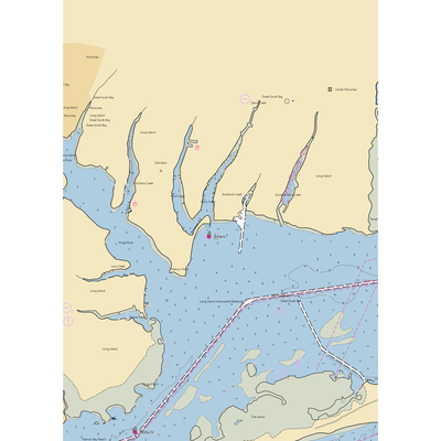 Moriches Yacht Club (Holtsville, NY) NOAA Chart  Gaming Mouse Pad