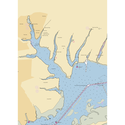 Center Yacht Club Ltd (Holtsville, NY) NOAA Chart  Gaming Mouse Pad