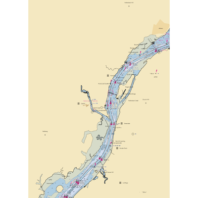 Hop-O-Nose Marina (Athens, NY) NOAA Chart  Gaming Mouse Pad