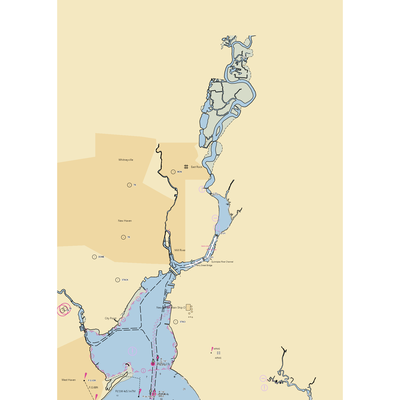 Waucoma Yacht Club (New Haven, CT) NOAA Chart  Gaming Mouse Pad