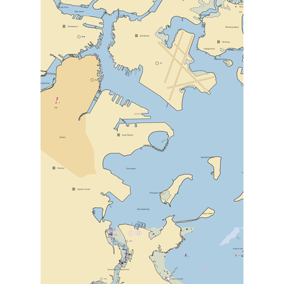 South Boston Yacht Club (Boston, MA) NOAA Chart  Gaming Mouse Pad