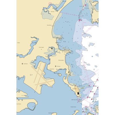 Mullins Marine Service (Winthrop, MA) NOAA Chart  Gaming Mouse Pad