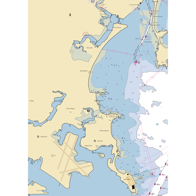 Beachmont Yacht Club (Winthrop, MA) NOAA Chart  Gaming Mouse Pad