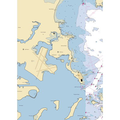 Winthrop Elks (Winthrop, MA) NOAA Chart  Gaming Mouse Pad