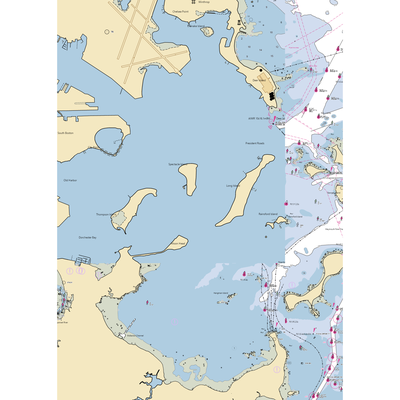 Boston Harbor Islands: Spectacle Island (Boston, MA) NOAA Chart  Gaming Mouse Pad