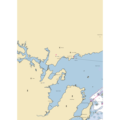 Tuck Point Marina (Salem, MA) NOAA Chart  Gaming Mouse Pad