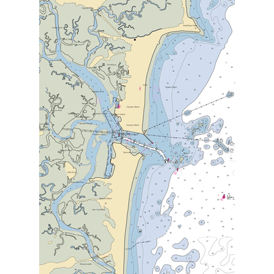 Waters Edge Yacht Club (Seabrook, NH) NOAA Chart  Gaming Mouse Pad