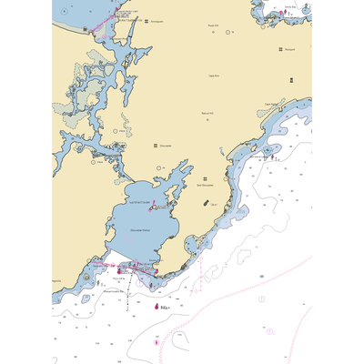 Ocean Alliance Docks-Gloucester (Gloucester, MA) NOAA Chart  Gaming Mouse Pad