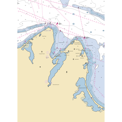 Tisbury Wharf Company (Vineyard Haven, MA) NOAA Chart  Gaming Mouse Pad