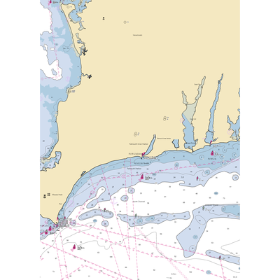 The Flying Bridge (Woods Hole, MA) NOAA Chart  Gaming Mouse Pad