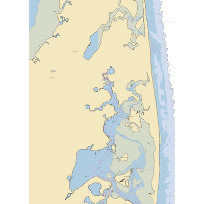 Arey's Pond Boat Yard (South Orleans, MA) NOAA Chart  Gaming Mouse Pad