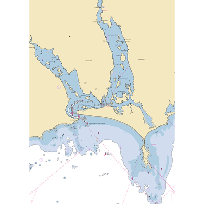 Leach & Son (Westport Point, MA) NOAA Chart  Gaming Mouse Pad