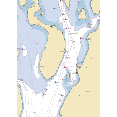 Prudence Town Landing North (Portsmouth, RI) NOAA Chart  Gaming Mouse Pad