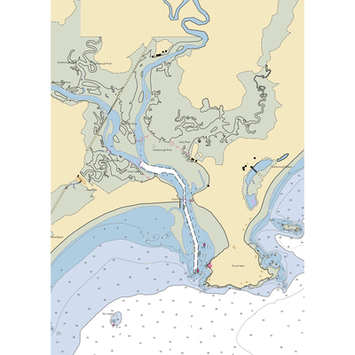 Pine Point Fisherman's Co-Op (Ocean Park, ME) NOAA Chart  Gaming Mouse Pad