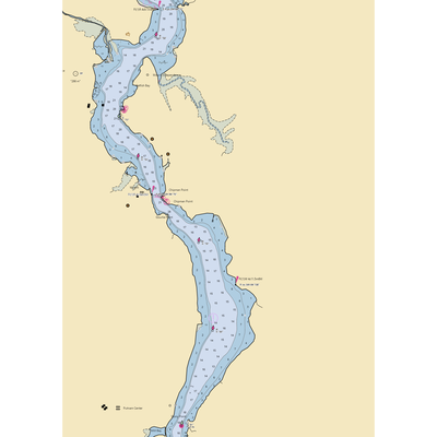 Plunder Bay Marina (Putnam Station, NY) NOAA Chart  Gaming Mouse Pad